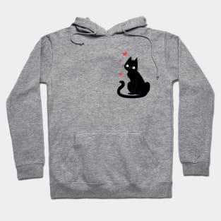 Black cat's LOVE Hoodie